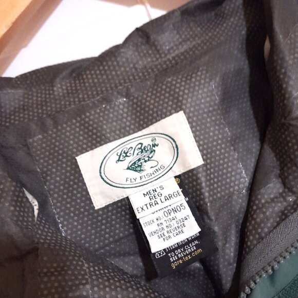 SOLD🔴🔴🔴🔴🔴🔴Vintage L.L Bean Gore-Tex Fly Fishing 2 Pocket Hooded Jacket XL - Picture 1 of 9